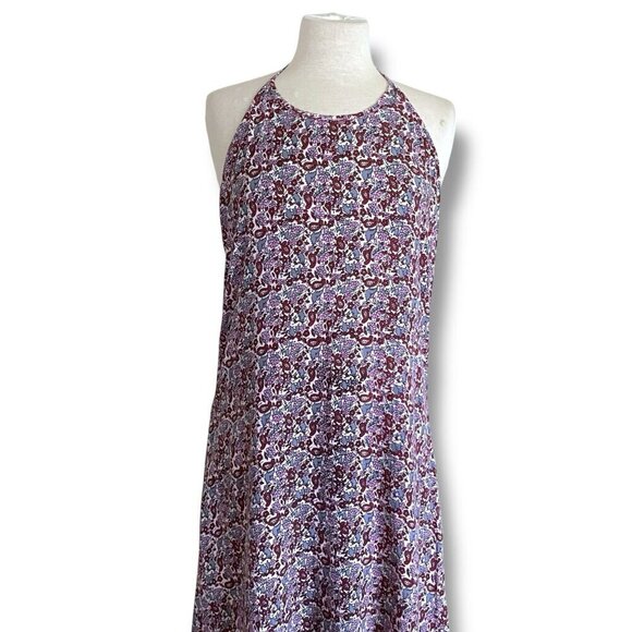 Vintage Geeta Womens Dress Free Size OS India Floral Boho Halter Midi Sundress - Picture 3 of 9